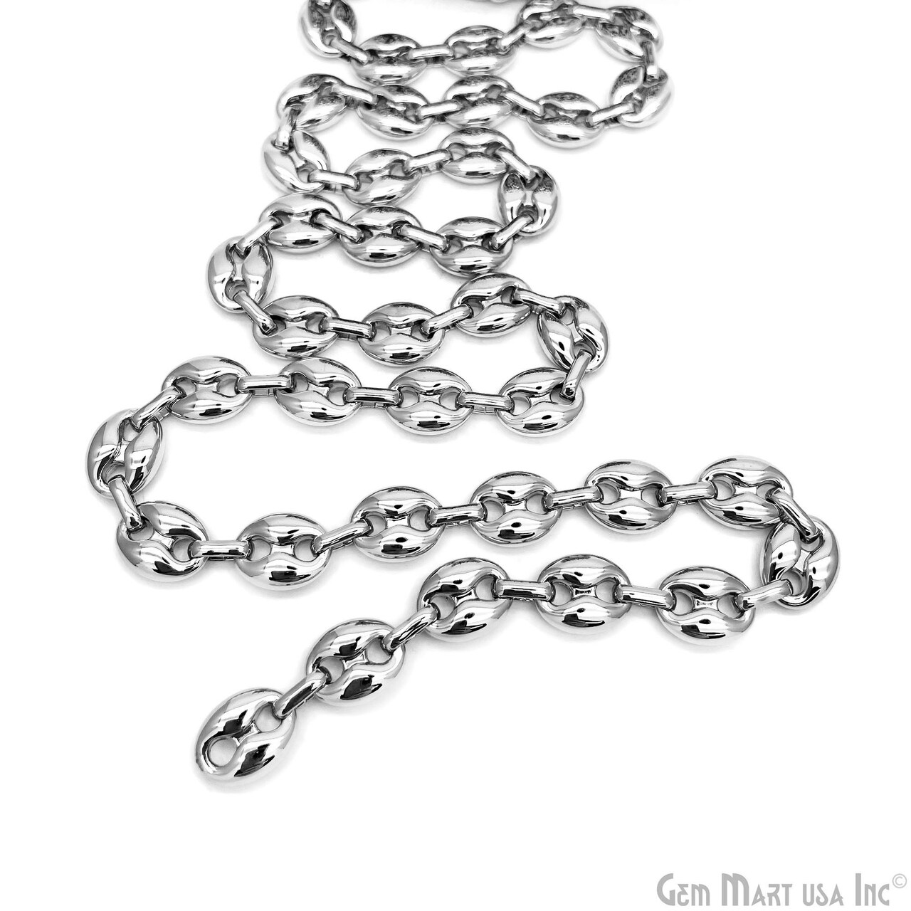 Silver Finding Chain, Silver Plated DIY Jewelry Chain, DIY Necklace Chain,  Silver Purse Chain Replacement, Assorted Styles, 1 foot, GemMartUSA (SPCH)